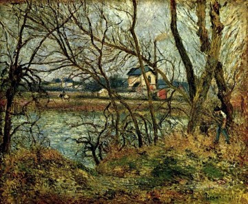 el camino de escalada l ermita 1877 Camille Pissarro Paisajes arroyo Pinturas al óleo